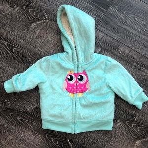 Baby hoodie lined and very warm